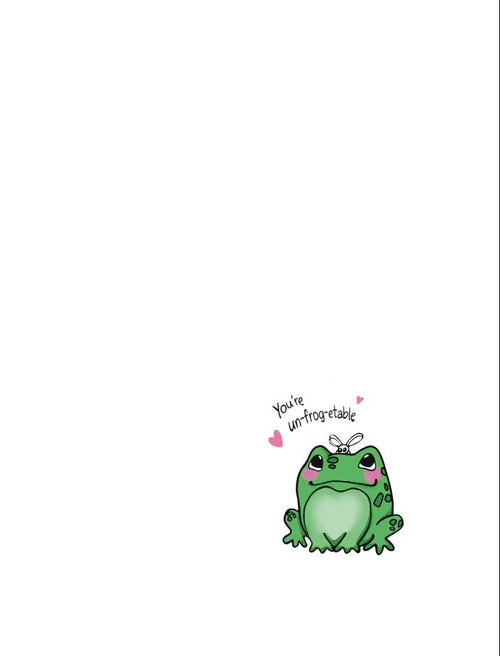 Moss “Unfrogettable” Greeting Card + Sticker