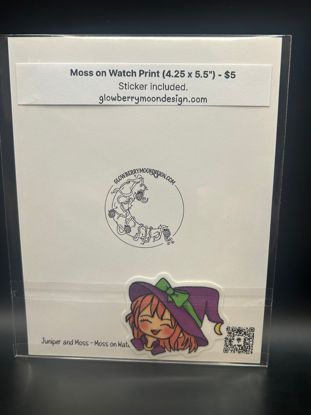 Juniper and Moss Art Print (4.25 x 5.5) + Sticker