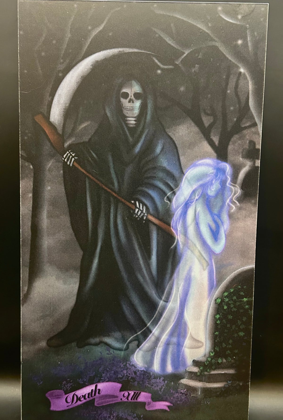 Death Tarot Card Art Print (6 x 11") + Sticker
