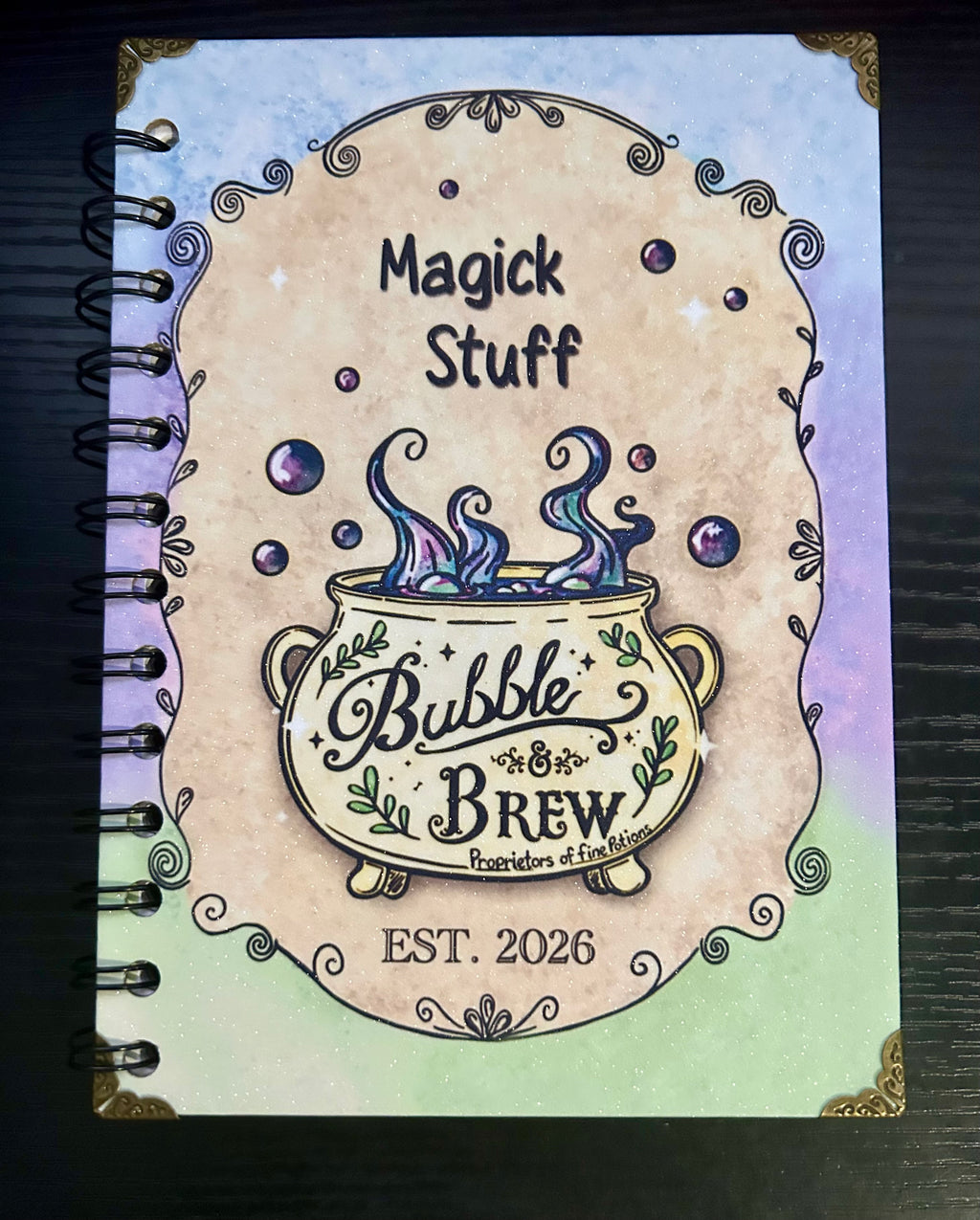 Magick Stuff “Bubble & Brew” Journal (5x7") - w/ Page Options
